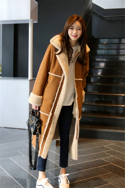 Abrigo de Lana de Cordero Oversize Elegante para Invierno - Image 6
