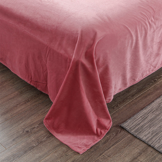 Juego de Cama Cuatro Piezas Terciopelo Cristal con Bordado - Image 13