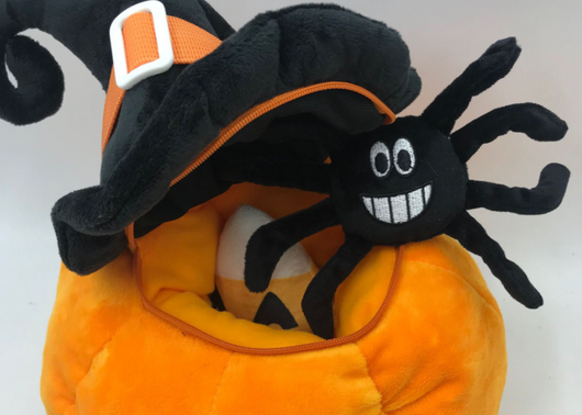 Almohada Peluche Calabaza con Gorro de Halloween - Image 11
