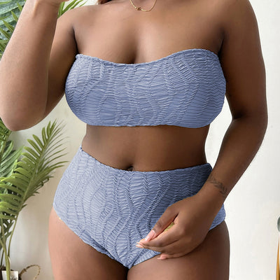 Bikini Talla Grande con Tubo y Cintura Alta - Diseño Realzador - Image 4