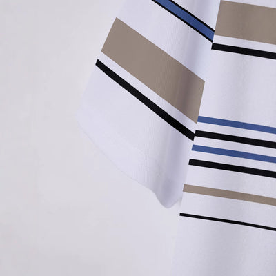 Camiseta Manga Corta a Rayas para Hombre - Estilo Business Casual - Image 2