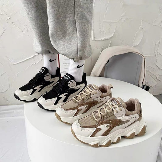 Tenis Deportivos Mujer Otoño Invierno con Bloques de Color