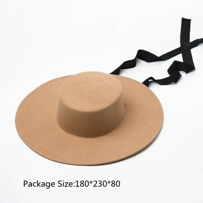 Sombrero de Lana Elegante Estilo Hepburn Europeo - Image 7