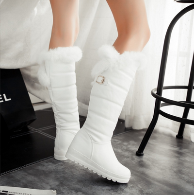 Botas Cálidas de Caña Alta con Suela Gruesa para Mujer - Image 11