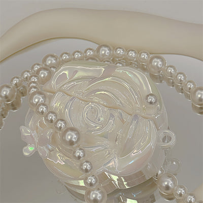 Funda para Audífonos Camellia Blanco Perla - Image 8