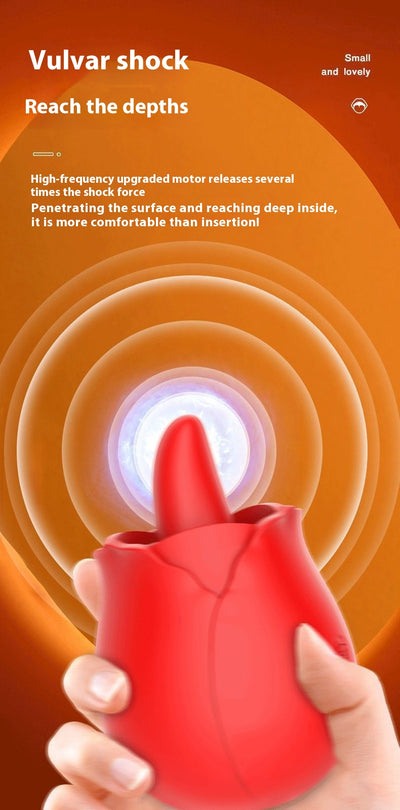 Estimulador Íntimo Rose Dream con Tecnología de Succión y Lengua - Image 12