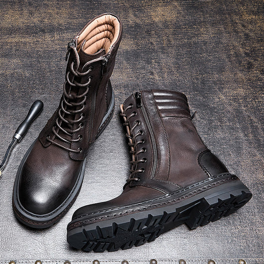 Botas Martin Retro Británicas para Hombre - Estilo Clásico de Caña Alta - Image 4