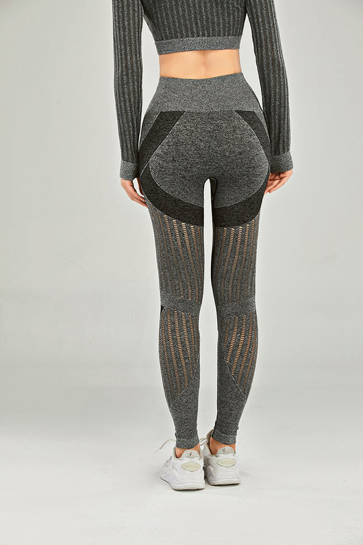 Leggins Levantacaderas Peach con Malla Deportiva - Image 8