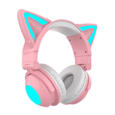 Auriculares Bluetooth con Orejas de Gato Luminosas y Diseño Ajustable - Image 9