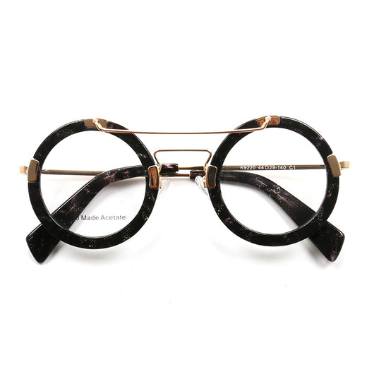 Lentes Vintage Redondos con Protección Azul - Marco Metálico Doble Rayo - Image 21
