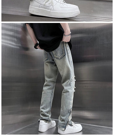 Jeans Holgados para Hombre con Cierre Lateral - Colección Primavera Verano - Image 7
