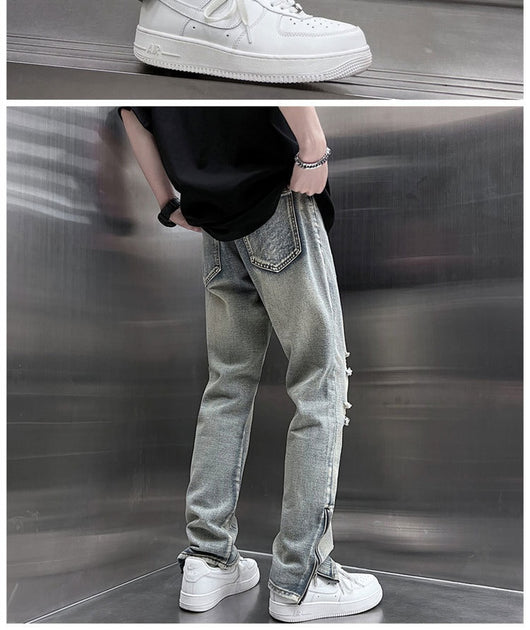 Jeans Holgados para Hombre con Cierre Lateral - Colección Primavera Verano - Image 7