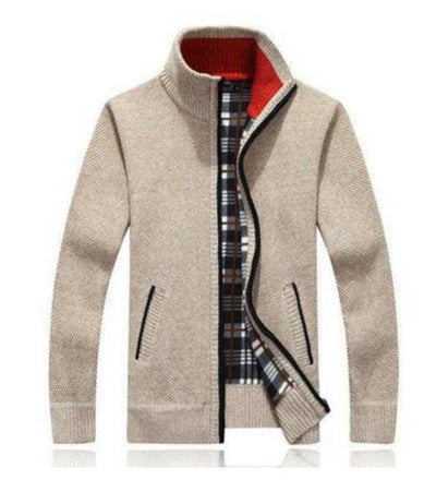 Cardigan de Cuello Alto con Forro Polar - Suéter Cálido para Hombre - Image 10