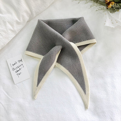 Chal Triangular Tejido para Otoño e Invierno - Bufanda Elegante para Mujer - Image 9