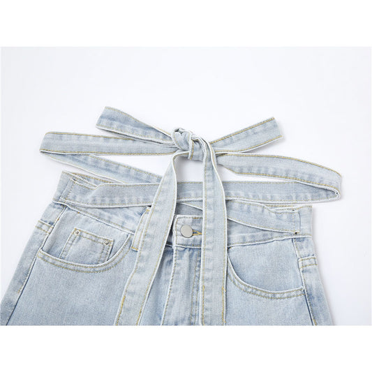 Pantalones Anchos Sueltos con Tiras - Diseño Moderno y Versátil - Image 2