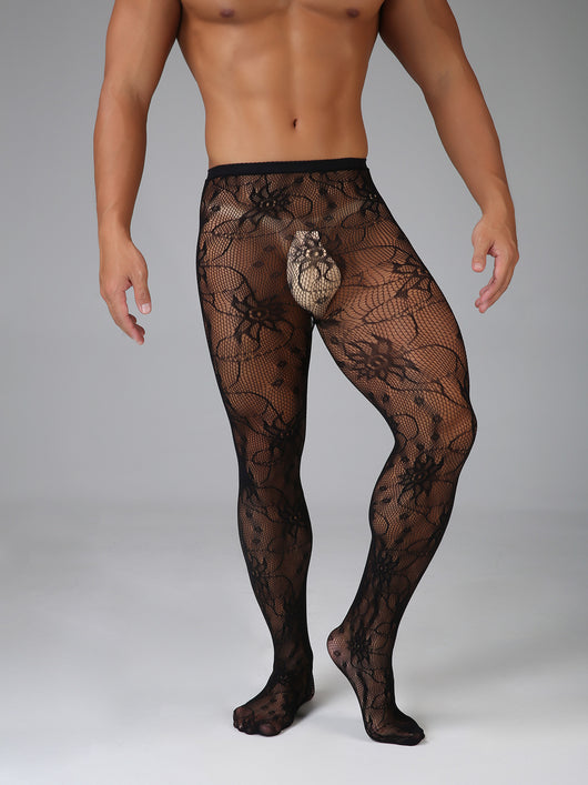 Pantimedias de Encaje Mesh Sexy para Hombre - Tejido Elástico Premium - Image 34