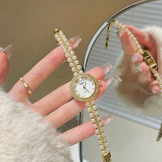 Reloj Pulsera Vintage con Perla de Agua Dulce para Mujer - Image 3