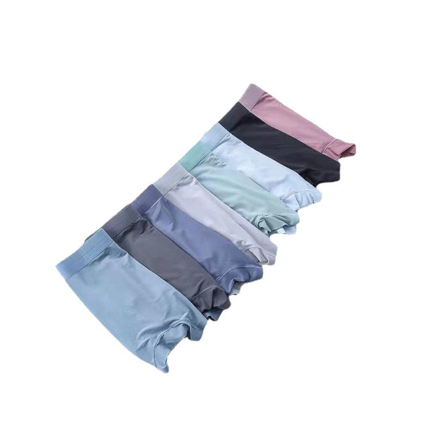Pack 4 Bóxers Hombre Seda de Hielo Sin Costuras Ultradelgados