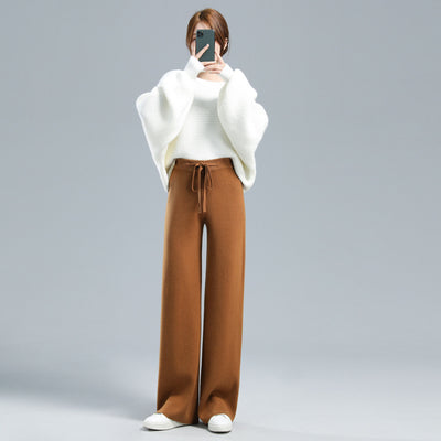 Pantalones Palazzo de Cachemira Elegantes para Mujer - Image 9