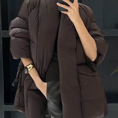 Chaqueta Acolchada de Algodón con Cordones Estilo Coreano para Mujer - Image 15