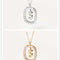 Women's Light Luxury Alphabet Sterling Plateado Collarbone Necklace S Dorado