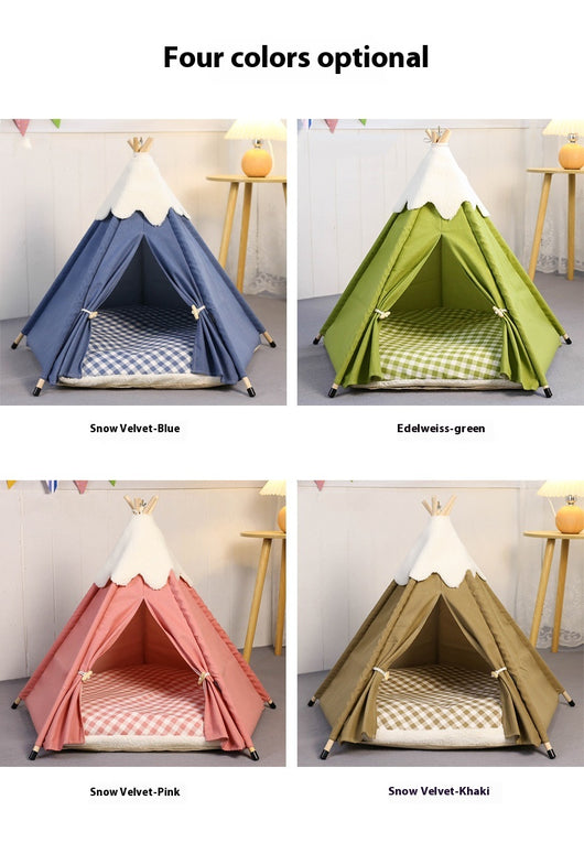 Cama Tienda para Gatos - Nido Desmontable y Lavable Tamaño Pequeño y Mediano - Image 15