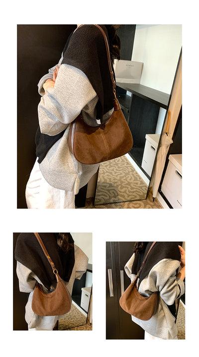 Bolsa Crossbody Retro Versátil con Textura Abrasiva - Image 14