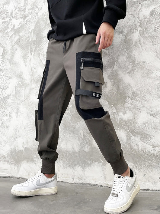 Pantalones Funcionales Deportivos Hombre con Bolsillos Múltiples - Image 4