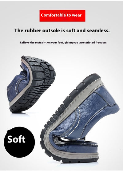 Zapatos Casuales de Cuero Impermeables y Ligeros para Hombre - Image 11