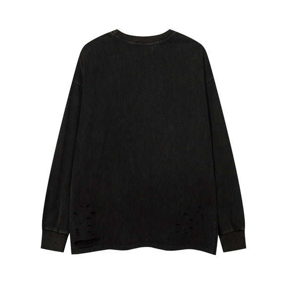 Playera Hombre Desgarrada Primavera Otoño