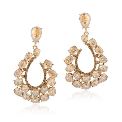 Aretes de Cristal para Mujer Aleación de Zinc Estilo Europeo Americano - Image 8