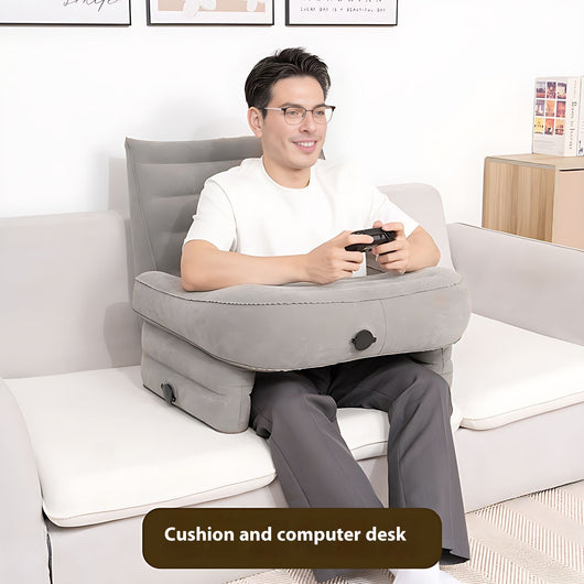 Mesa de Lectura Inflable Plegable con Almohada para Libros - Image 15