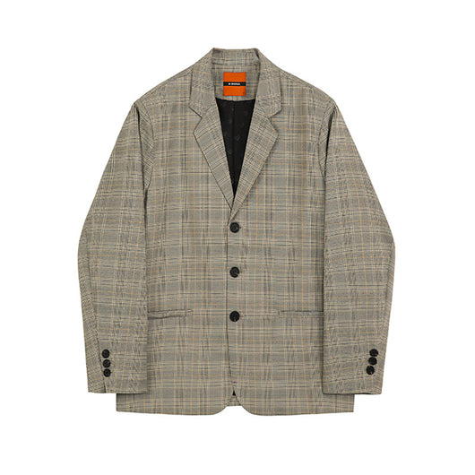 Traje Cuadros Hombre Corte Suelto Estilo Coreano - Image 2