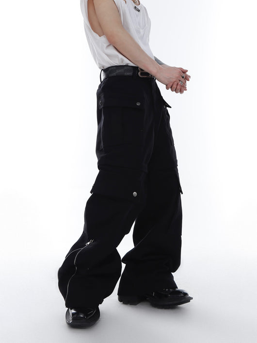 Pantalones Blancos Anchos Unisex para Hombre - Image 4
