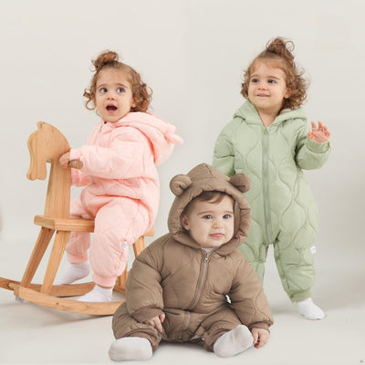 Mameluco Acolchado de Algodón para Bebé - Otoño e Invierno