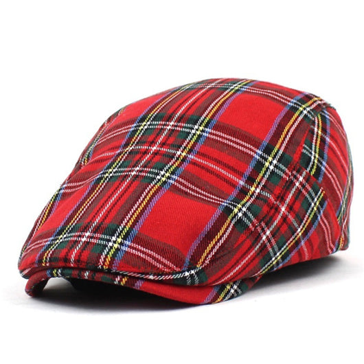 Gorra Pintor de Cuadros con Contraste a Cuadros para Mujer - Image 12