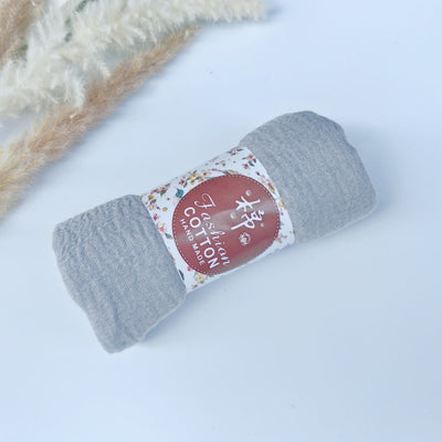 Pañuelo de Algodón y Lino Arrugado Monocromático - Image 25