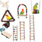 Columpio y Escalera Aérea para Loros - Set Completo de Juguetes y Accesorios