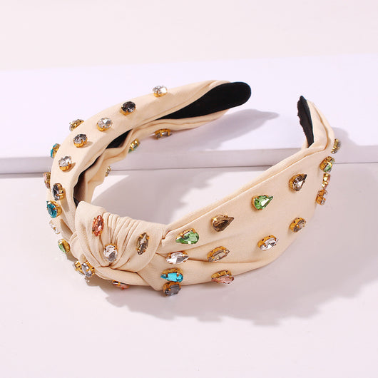 Diadema de Nudo Cristal Biselado - Accesorio Versátil para el Cabello - Image 9