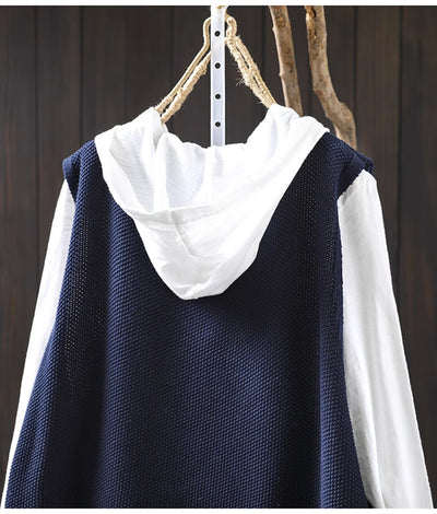 Chaleco Tejido de Algodón con Cuello Redondo Estilo Retro - Image 19