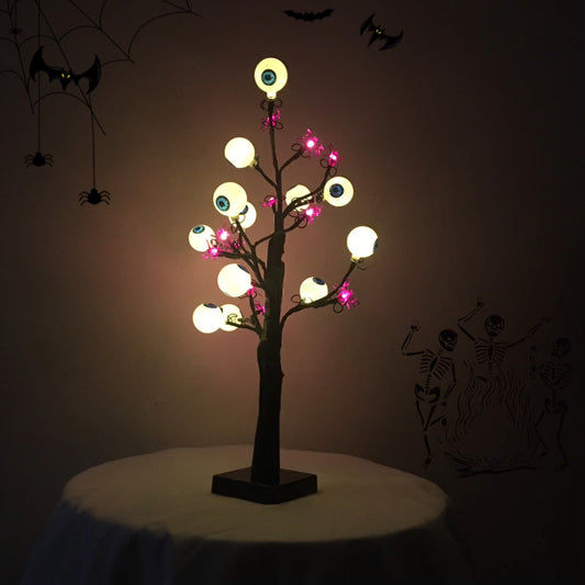 Lámpara LED de Escritorio con Ojos Fantasma para Halloween - Decoración de Terror - Image 2