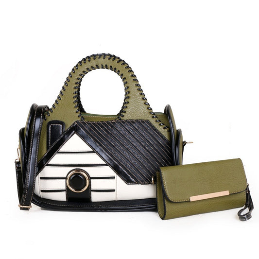 Bolsa Crossbody Patchwork Multicolor - Cartera Profesional de Hombro