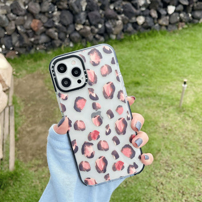 Funda Transparente para Celular con Estampado de Leopardo y Café - Image 8