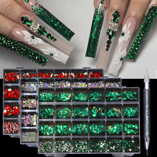 Estuche de Manicura 24 Diamantes con Joyero Integrado