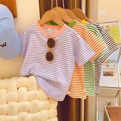 Blusa para Bebé Niña con Rayas de Contraste - Image 9