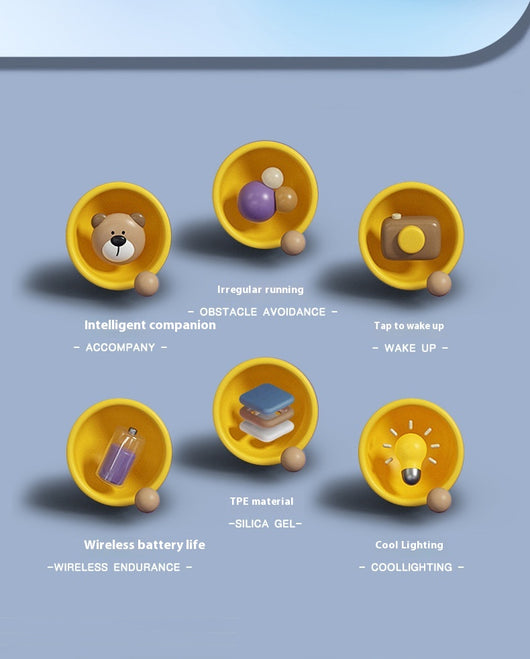 Orange-red automatic pet toy ball with a textured surface and a power button, designed for dogs. - Image 10