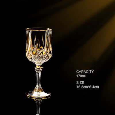Copa de Whiskey de Cristal Europeo Dorado Lujo Importada - Image 12
