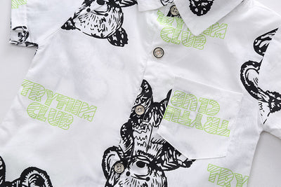 Traje Infantil con Camisa de Solapa y Manga Corta - Image 8