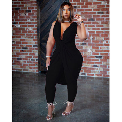 Jumpsuit Ejecutivo de Seda Láctea para Mujer - Talla Grande - Image 6