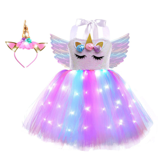 Falda Tutú Princesa con Alas y Luces LED para Niñas - Image 6